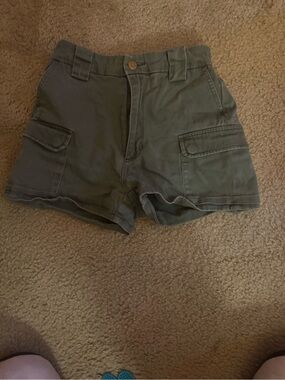 Fashion Nova Olive Green Cargo Shorts